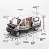 1:24 Alloy Diecast WuLing RongGuang Van Toy Miniature Car Models Rubber Tires Doors Opened Pull Back Vehicle Boys Birthday Gifts