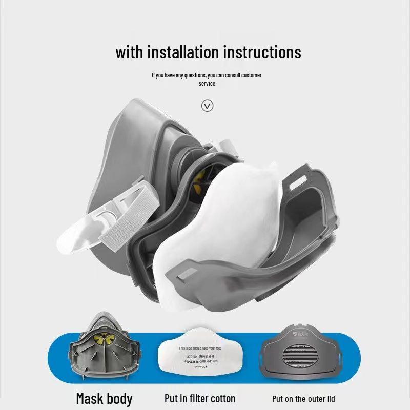 3701CN Fünfschichtiger Partikelfilter Baumwolle für 3200 Staubmaske