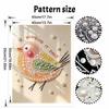 Cute Little Bird Pearl Bead Painting Kit with Frame Sparkling Canvas Art Romantic Bedroom Decor Gift for Adults Home Wall Decor Crafting