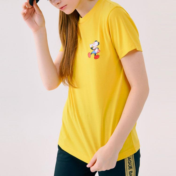 New Disney X MLB X Disney T Shirts Unisex Yellow 31TSK2031-45Y