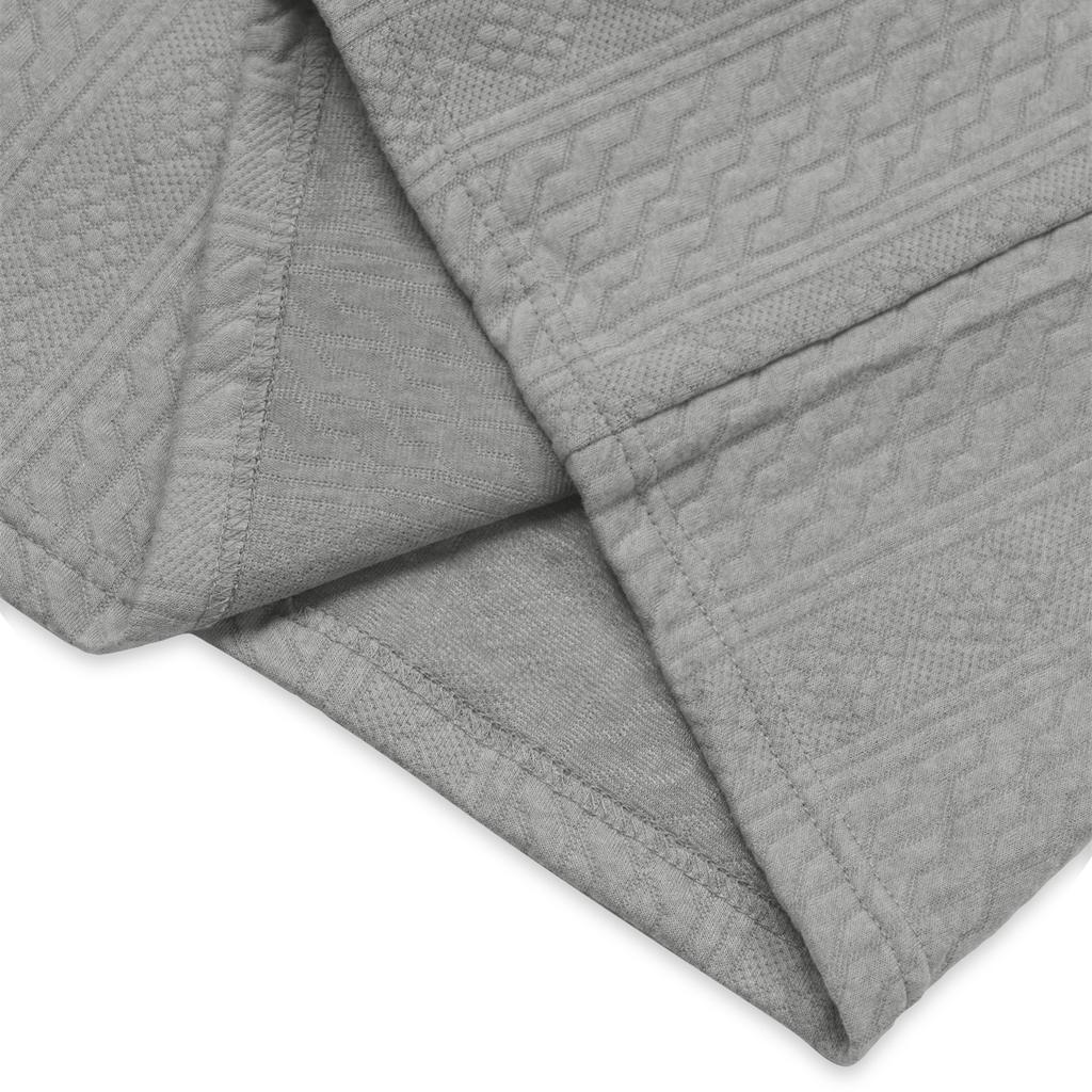 Men Vertical Cable Jacquard Textured V Neck Sweatshirt Ribbed Cuffs Long Sleeve Loose Fit Solid Color Spring Fall Daily Smart Casual Pullover Top