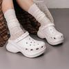 Crocs Zoccoli Bae Shining Balenottera Piccola Semplici Comodi Zoccoli Donna gesso 207261-0WV