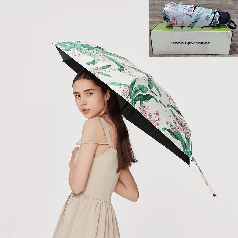 Banana Umbrella Compact Five-Fold UV Protection Rain/Sun Umbrella