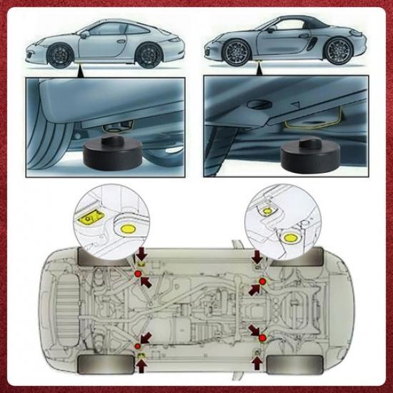 2x Für Porsche 964 991 993 996 Boxster Wagenheberaufnahmen Polyethylen Hebebock Jack Puck