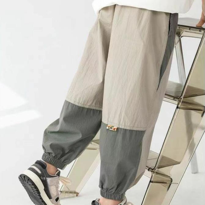 Jungenhose Sommer Dünne Schnelltrocknende Hose, Kinder Mückendichte Hose Jungenhose Locker Lässig Sporthose