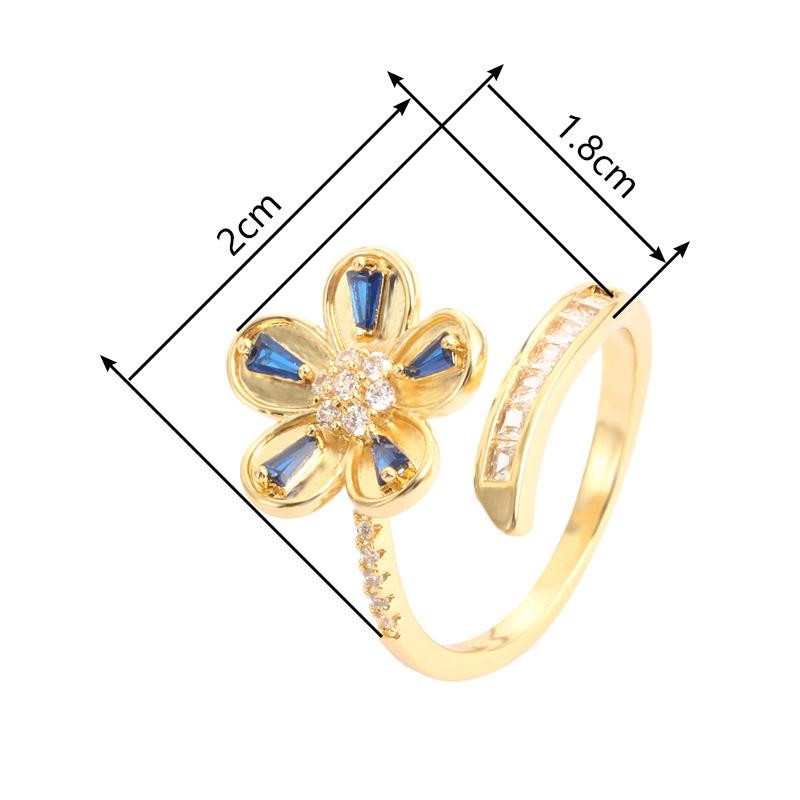 Exquisite Pastoral Sweet Daisy Open Ring - Versatile Pure Copper Women's Jewelry