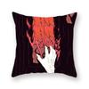 Halloween Carnival Pumpkin Black Cat Bat Print Polyester Pillowcase Sofa Square Decorative Cushion Cover 45X45Cm Fundas De Cojin