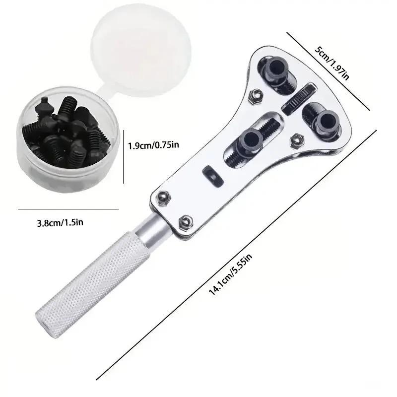 2025 New 3 Claw Watch Case Opener Adjustable Screw Back Remover Wrench Replace Battery After Repairing Tool Bottom Cap