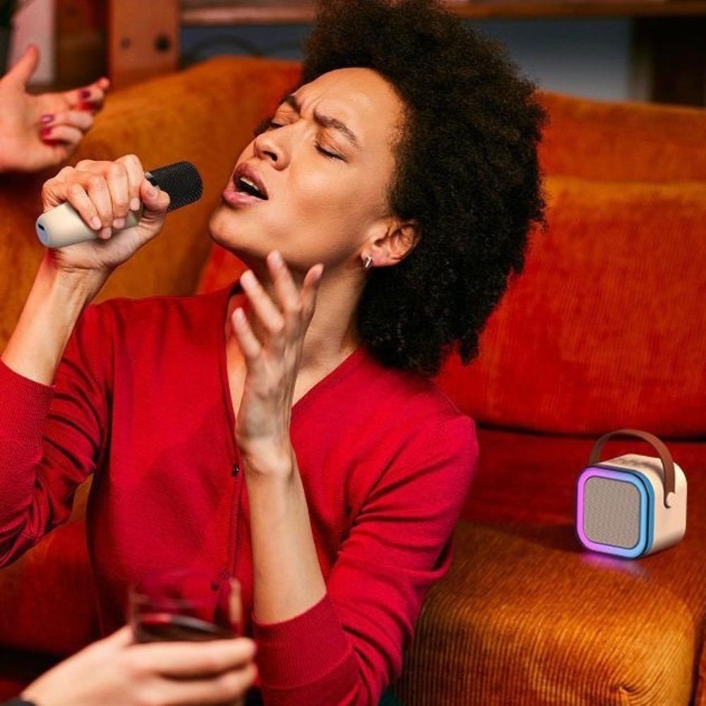 Bluetooth Audio Mini Karaoke Machine Karaoke Microphone  Family Singing