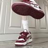 Board shoes ins college style spring and autumn retro burgundy shoes platform niche design casual shoes