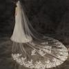 European & American Cathedral Lace Wedding Veil - Mori Style.