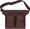 PU Leather Barber Apron Bag: Half-Length, Large-Capacity, Crossbody or Waist for Hairdressing Tools and Scissors
