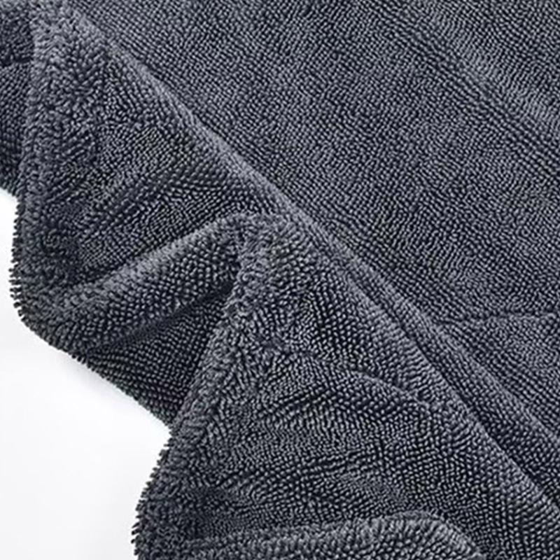 1000GSM 1200GSM 1400GSM High Performances Twisted Fiber Car Cleaning Towel Rapid Water Absorption Stitching No Shrinkage