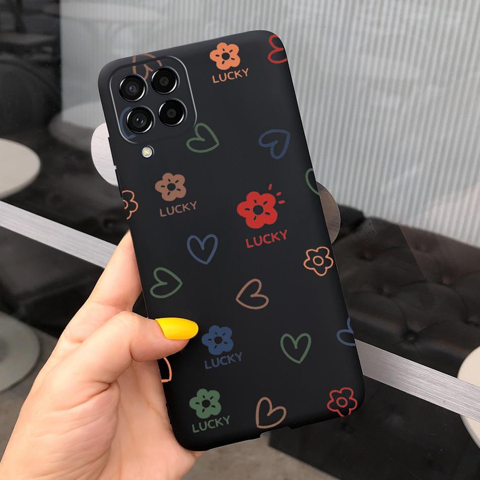 For Samsung Galaxy M53 Phone Case Fashion Cute Pattern Macaroon Silicone Soft Cases For Samsung M53 M33 M22 4G 5G Back Cover