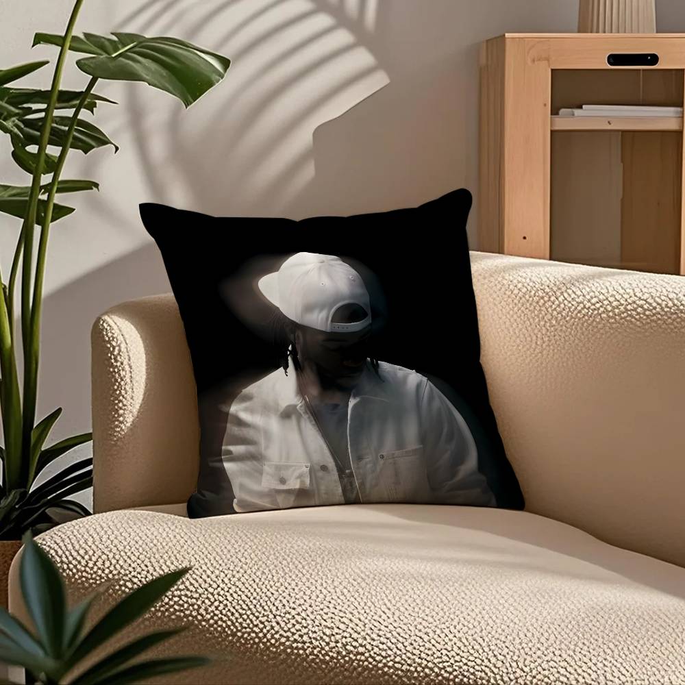 P-Partynextdoor Rapper Album Cover Pillow Case Comfort Sofa Bed Silky elegant Invisible zipper Custom Decorative cushion cover