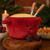 Hot Pot Plush Toy Cartoon Flat Pan Stuffed Animal For Home Decor
