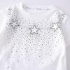 Jungen Sommer 2026 Stern Strass Kurzarm T-Shirt - Trendiges Lässiges Kinder Outfit