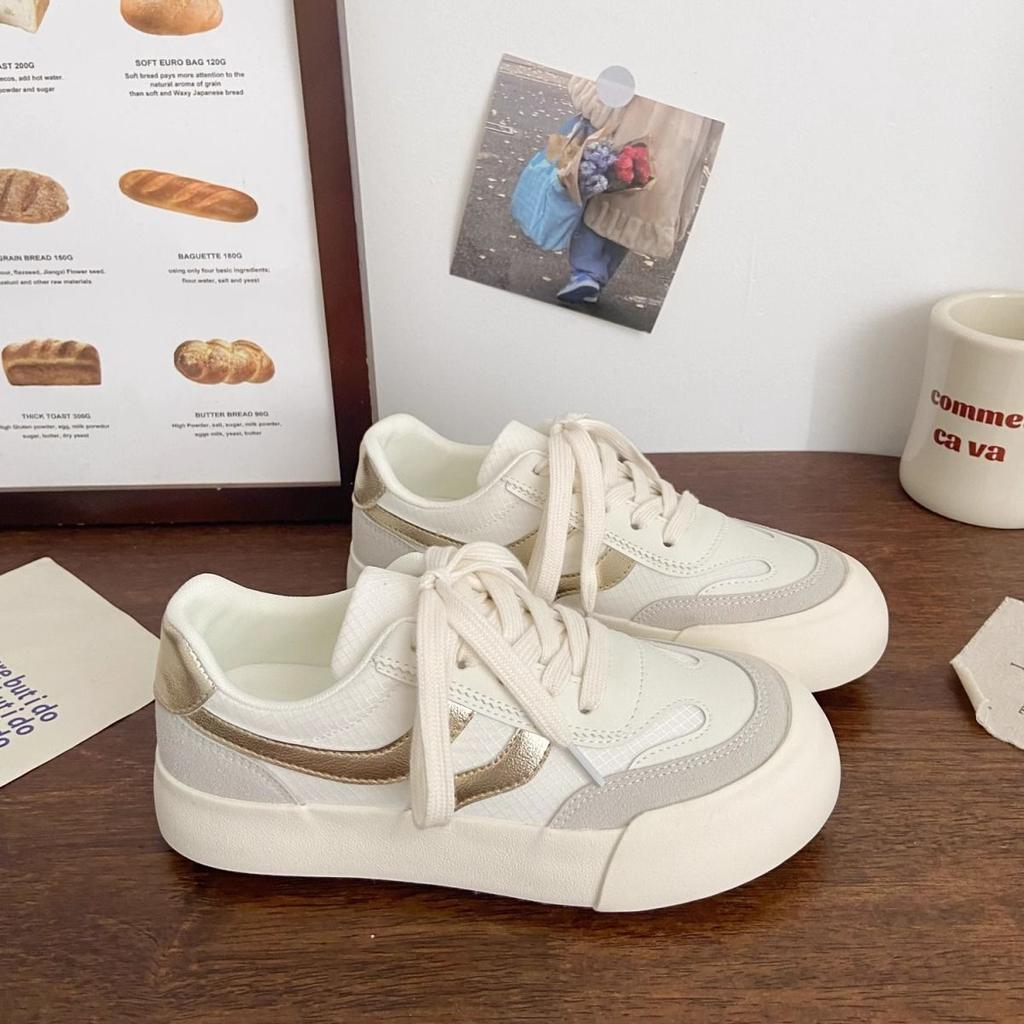 Thick-soled Little White Women's Shoes Student Versatile Niche Board Shoes Retro Shoes