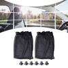 2pcs Sun Shade UV Protection Side Black Mesh Curtain With Suction Cup Kit