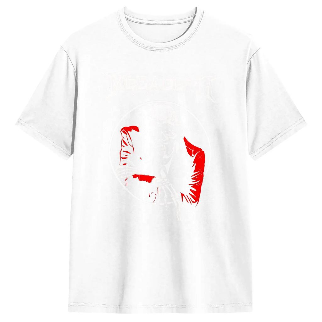 Vic Rattlehead Megadeths Unisex T Shirts Funny Tees Short Sleeve Round Collar TShirts Cotton Birthday Present Clothing