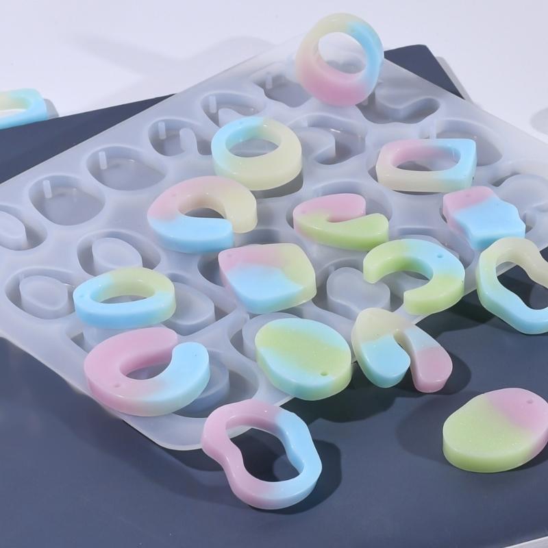High Temperature Resistant Silicone Earring Mold Unique Design Epoxy Resin Mould For Handmade Accessories