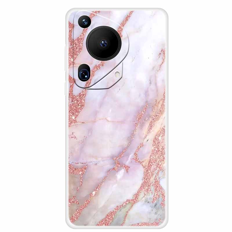 For Huawei Pura 70 Case Marble TPU Soft Transparent Silicone Back Covers For Huawei Pura 70 Ultra Case 70ultra Cool Pura70 Pro+