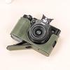 PU Leather Camera Case Fujifilm X100V - Slim Single Shoulder Bag With Arc Strap Neutral Style Men Women