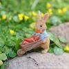 Miniature Rabbit Figurines Easters Bunnies Rabbit Miniature Fairys Garden Decors Cake Toppers Decors Landscape Ornament
