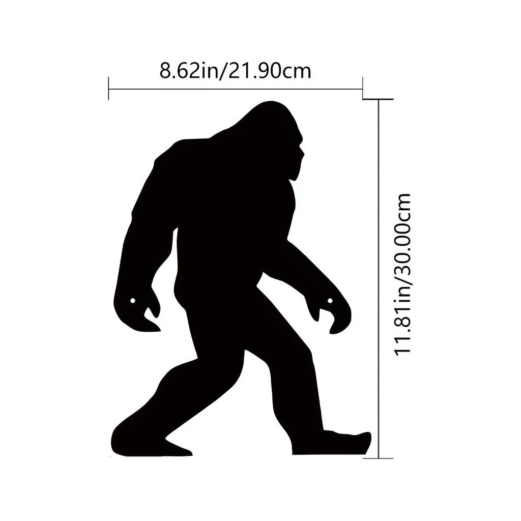 

Наклейка на стену с металлической табличкой «Горилла» — силуэтная настенная скульптура для гостиной, интерьера и детской комнаты, декор для настенного украшения из металла светло-серый