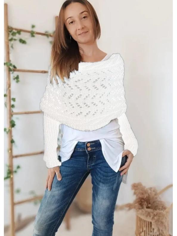 Women's Warm Wool Knitted Scarf - Solid Color Shawl for Autumn/Winter