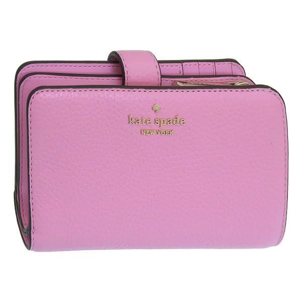 Женский компактный бифолд-кошелек Kate Spade Lena, MD COMPBIFOLD KH787 652, Розовая кожа, Компактный, Распродажа, Kate Spade [Б/у]