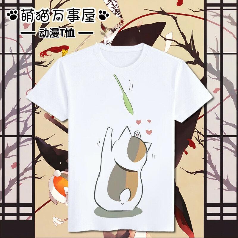 

Футболка с короткими рукавами из аниме Natsume Yuujinchou Harajuku, белые топыC