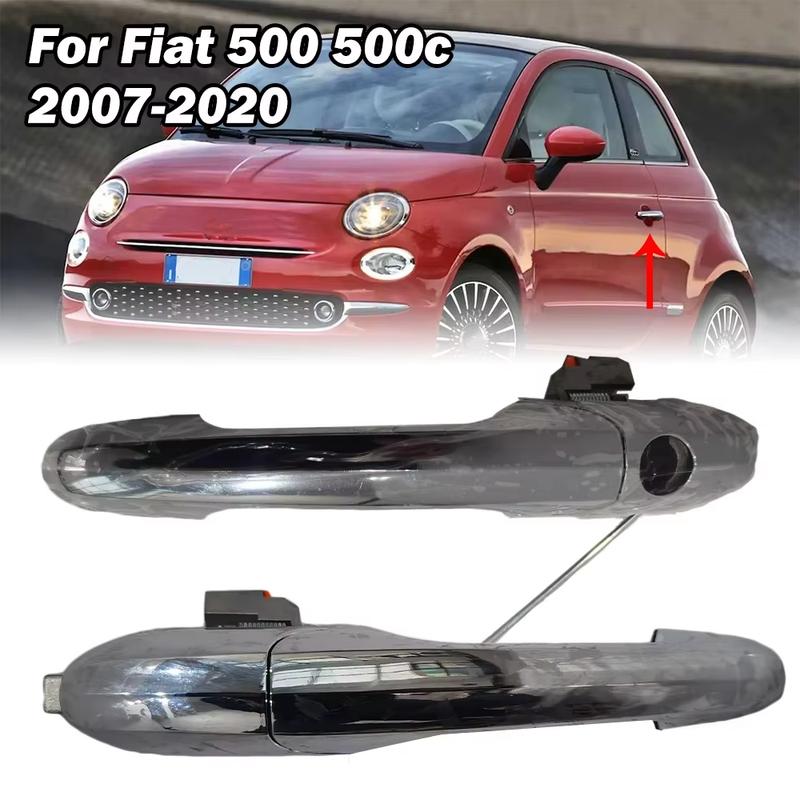 1pc Door Outer Handle Exterior LH for Fiat 500 500c 2007-2020 ABS Replacement Cars Accessories 735485875 Parts