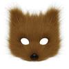 Wolf Foxes Costume Set Plush Animal Mask Animal Tail and Glove, Halloween Animal Costume for Kid Adult Halloween Cosplay