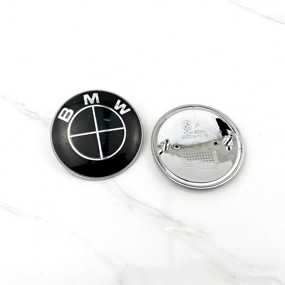 2Pcs 74mm 82mm For BMW Emblem E46 E90 E60 F30 F10 E39 E36 F20 G30 G20 E87 E92 E91 E30 X1Hood Car Front Bonnet Logo Trunk Cover QF1