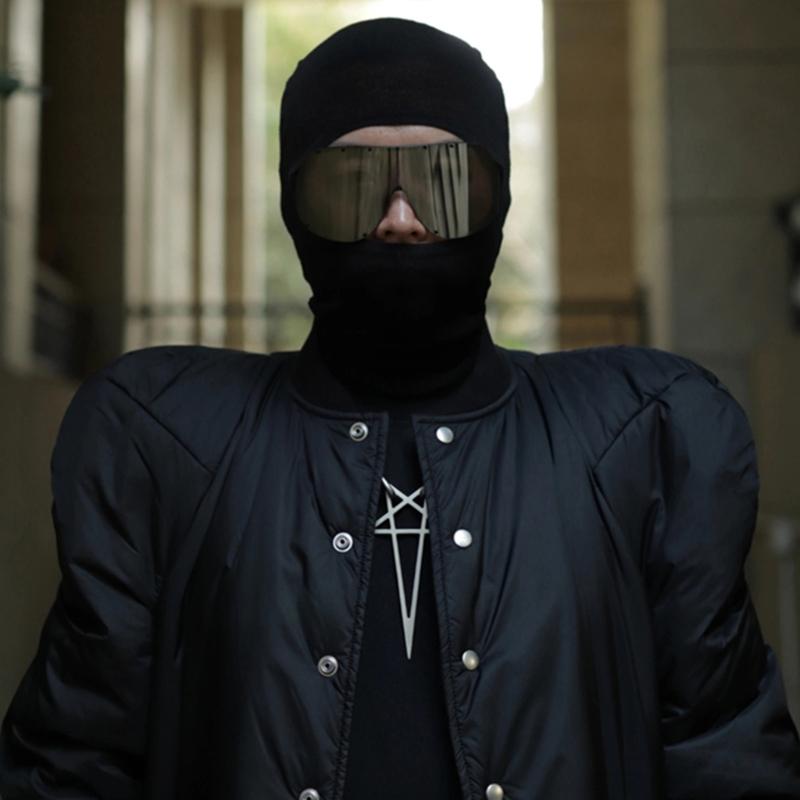 Trend Silver Color Chain Pentacle Necklaces Punk Collar Chokers Necklaces For Men Women Jewelry Aesthetic Thick Necklace