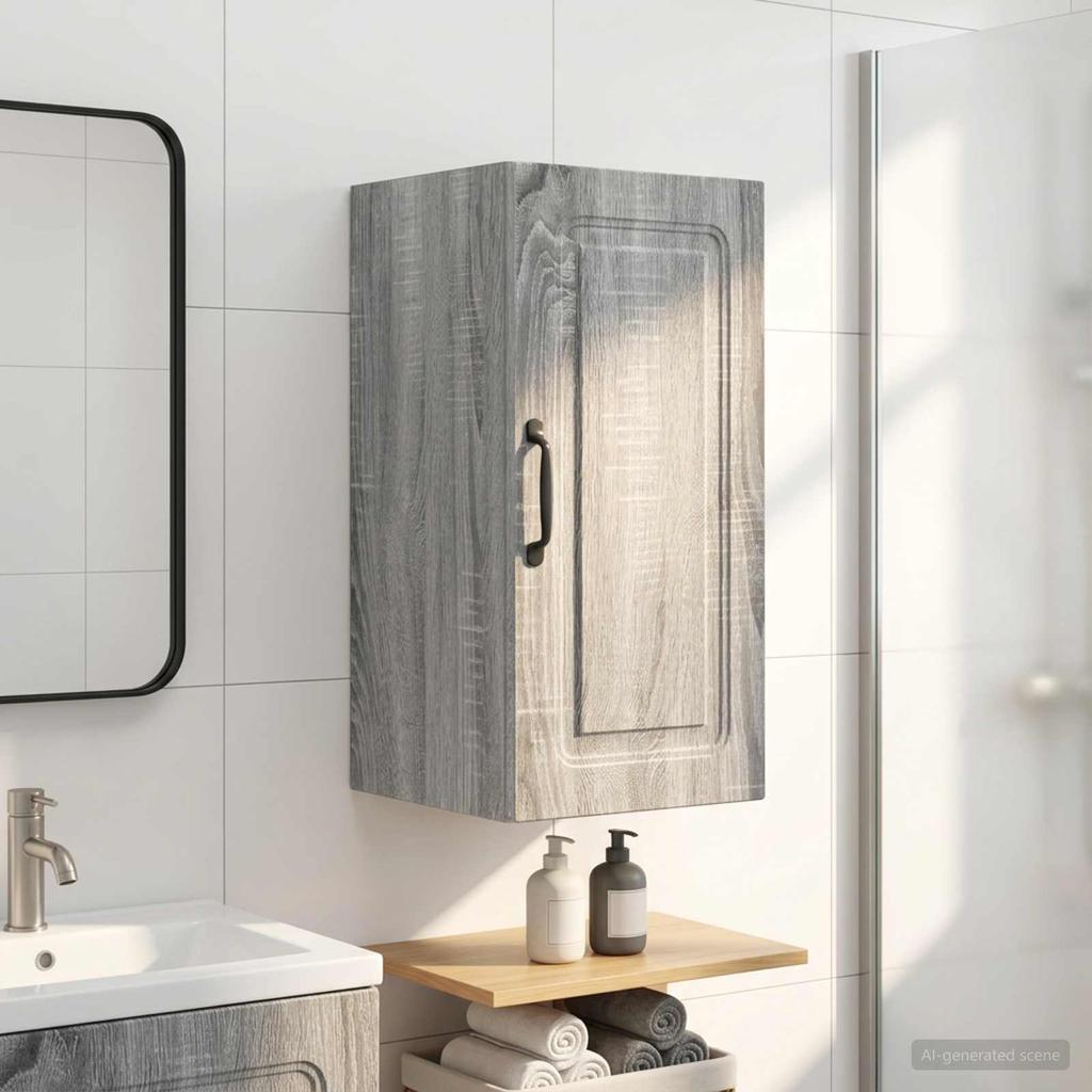 Bathroom Wall Cabinet UTRECHT Sonoma Grey 30 x 31 x 59 cm