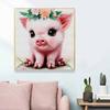 Nowość 5D DIY Pełne Okrągłe Malowanie Diamentami "Świnka" Haft Krzyżykowy Dekoracja Domu Prezent