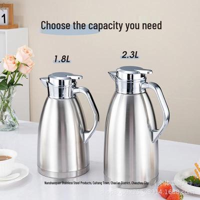304 Stainless Steel Roman Pot Vacuum Insulated Hot Water Kettle for Home and Commercial Use