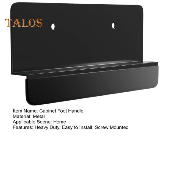 1/2Pcs Trash Cabinet Foot Handle Heavy Duty Metal Hands-free Screw Mounted Kitchen Cabinet Door Edge Trash Drawer Foot Pull Handle