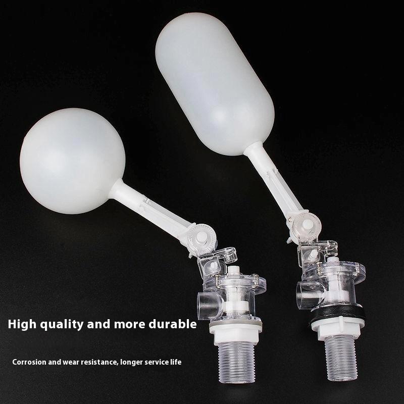 Plastic Floating Ball Valve Fish Tank Water Tank Adjustable Water Inlet Valve Multi Direction Installation Ball Cock