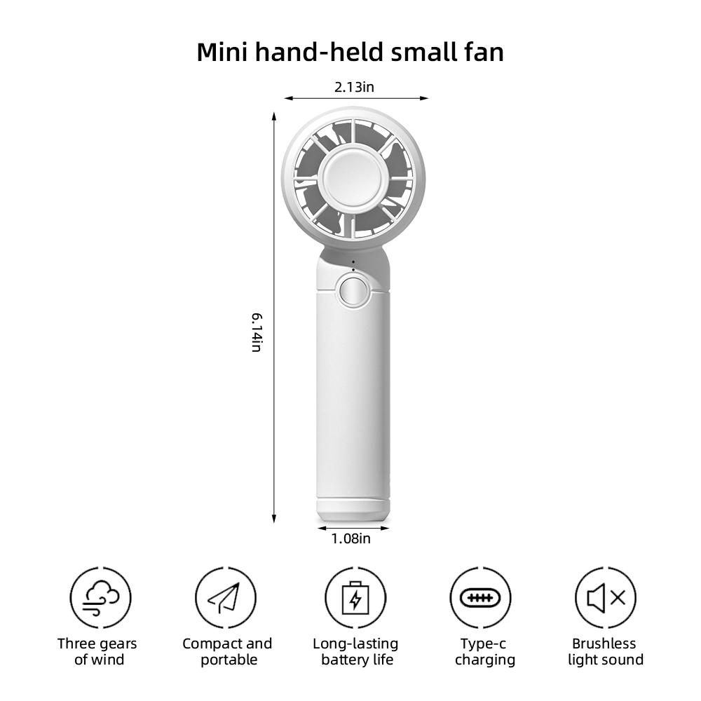 2025 Portable Mini Fan with Air Humidifier, USB Rechargeable Handheld Air Cooler, Aroma Diffuser, Essential Oil Diffuser & Aroma