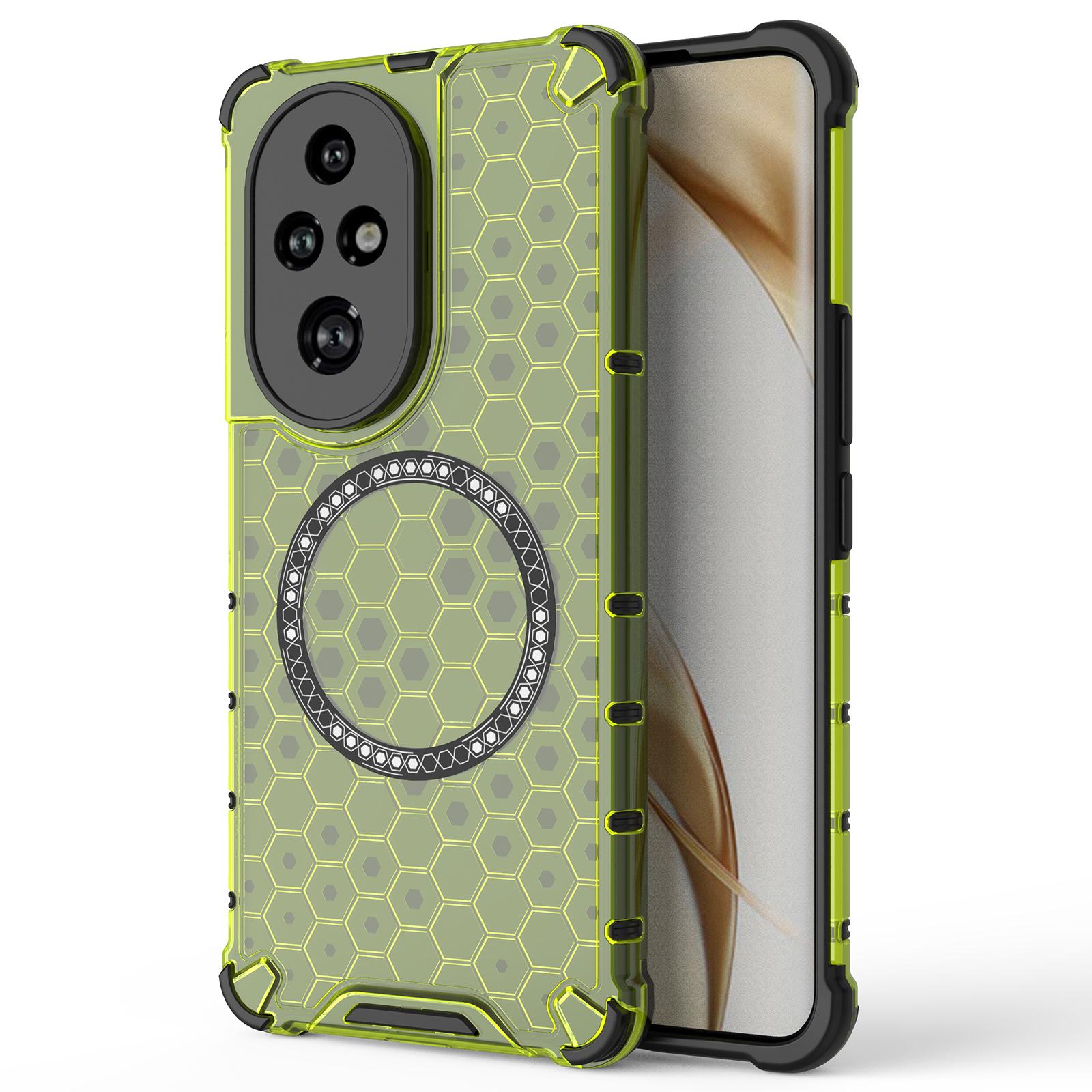 

Для Honor 200 Pro 5G Чехол Сотовый из ТПУ+ПК Совместим с MagSafe Green