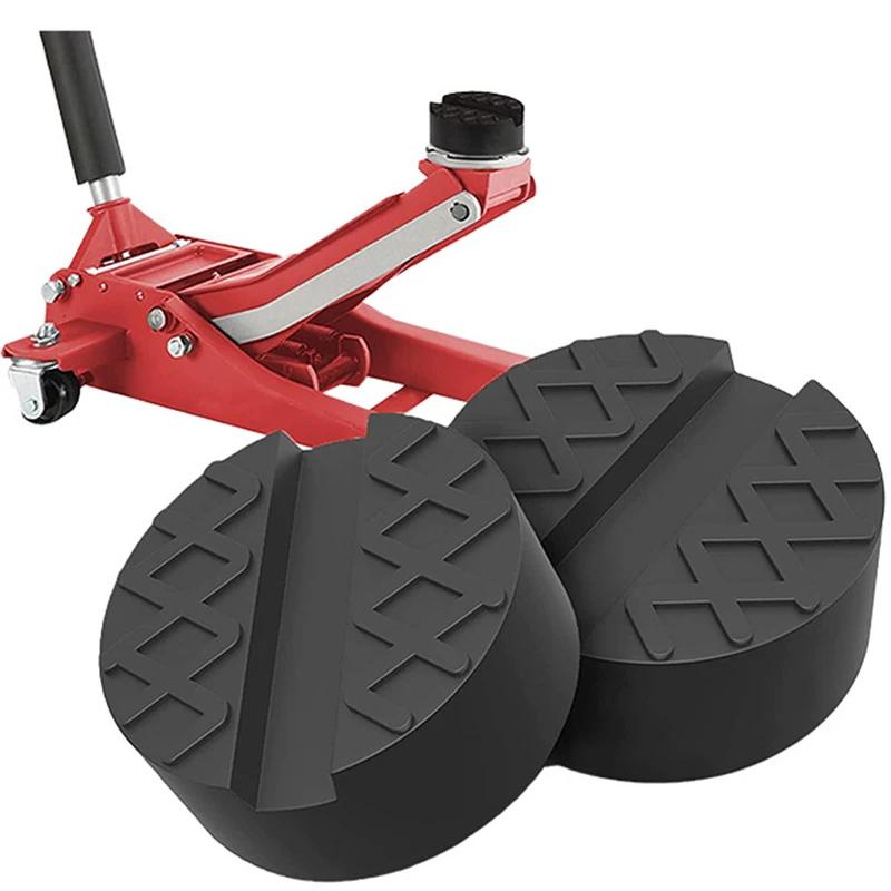 Car Lift Jack Support Stand Rubber Pads Wheel Dolly Slotted Floor Frame Rail Adapter Repair Tools for Lexus Subaru Fiat Volvo