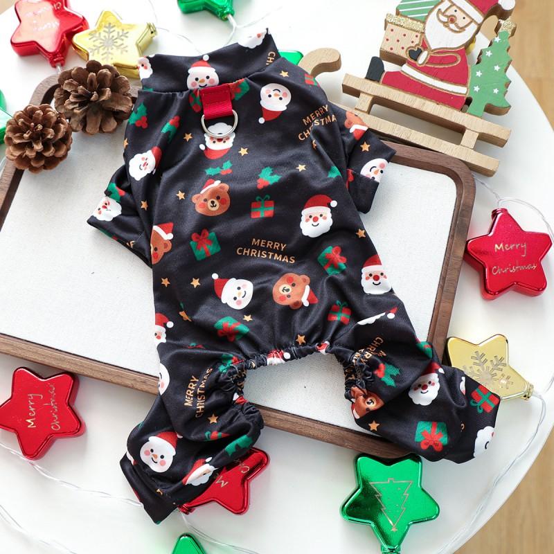 Halloween Christmas Pet Dog Cat Four-Legged Pajamas Cute Soft Breathable Costume Outfit