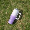 1pcs Smooth Flat Glass with Lid and Straw, 30-ounce /40-ounce Stainless Steel Kettle with Handle, Portable Water Cup.