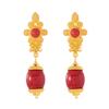 Xizang few earrings Nepal gold Tibetan style long earrings Tibetan women's earrings Tibetan clothing accessories