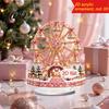 Bedroom Christmas Supplies 2D Acrylic Table Sign Carousels/Ferris Wheel/Tree Desktop Ornament Tree DIY Decor Holiday Decorative Plaque for