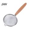 Manual Noodle Scoop Flour Sieve Anti-Slip Fine Mesh Comfortable Grip Stainless Steel Multi-function Strainer Heat Insulation Juice Filter Oil