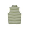 Li Ning Wade Series Solid Color Pattern Printed Zipper Pocket Down Vest Men vest Grass-Green AMRS069-2